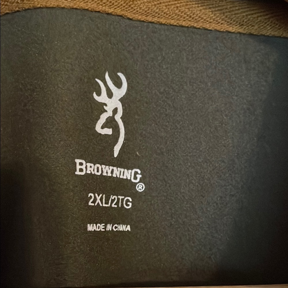 Browning Olive Green Pullover Jacket - image 2